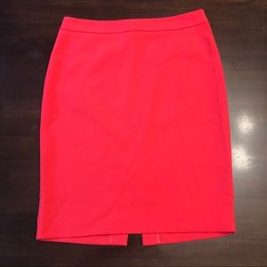 Bright Red TRISTAN pencil skirt